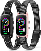 Bark Collar, 2 Pack Dog Bark Collar for Large Medium Small Dogs, Rechargeable Dog Bark Deterrent Devices, Smart Training Collar with Beep Vibration 5 Sensitivity, Anti Barking Device for Dogs (Pink)