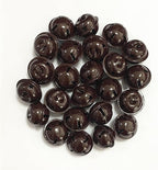 Pack of 50 Brown Small Bells for Crafts, 1 Inch Jingle Bells Little Bells for Crafting Dog Training Doorbell Cat Collar Christmas Tree Wedding Decorations (Brown)