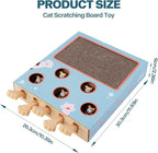 PAWISE Cat Scratcher – Reversible Cardboard Scratching Pad, Durable Cat Scratch Bowl & Bed, Interactive Scratcher for Indoor Cats & Kittens (10X2.4X13.8)