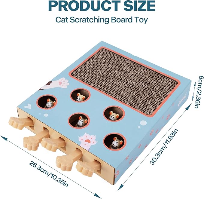 PAWISE Cat Scratcher – Reversible Cardboard Scratching Pad, Durable Cat Scratch Bowl & Bed, Interactive Scratcher for Indoor Cats & Kittens (10X2.4X13.8)