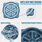 Slow Feeder Dog Bowls Large Breed, Dog Food Bowl Large Anti-Choking Bloat Stop Puzzle Healthy Eating Bowl (Blue, 4 Cup)