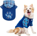 Plaid Dog Hoodie Pet Clothes Sweaters with Hat