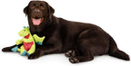goDog Dragons Squeaky Plush Dog Toy with Double Chew Guard Technology, Durable Fabric & Squeaker for Active Play, Green, Large