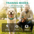 Touch-Screen Dog Shock Collar with Security Lock, 2600FT Dog Training Collar Features 3 Training Modes, Rechargeable & Waterproof, Suits Dogs of All Breeds and Sizes