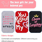6 Pack Dog Clothes for Small Dogs, Soft and Breathable Puppy Kitten Dog Shirts with Letters for Pet Cats, Winter Dogs T-Shirt Apparel Sleeveless Vests for Chihuahua Yorkies (L)