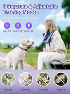 Bousnic Dog Shock Collar 2 Dogs (5-120Lbs) - 3300 ft Waterproof Training Collar for Dogs Large Medium Small with Rechargeable Remote, Beep (1-8) Vibration (1-16) and Humane Shock (1-99) Modes