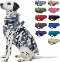 Medium Dog Coat Dog Winter Jacket,Warm Dog Coat with Harness Reflective Dog Snow Jacket Water-Resistant Dog Vest Zip Up Snowsuitfor Medium Dogs Jack Russell, Mini Schnauzer, Grey-Camouflage