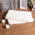 SHENGOCASE 2-Pack 10"x18" Rectangular Faux Rabbit Fur Cat Dog Bed Cushion Pad Mat, Cat Tree Tower Replacement Cushion Pad for Window Perch Carrier House Cage Crate Kennel Furniture