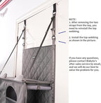 Hanging Cat Tree - Door Mounted Climber Cat Wall Cat Hammock for Indoor, Hanging/Elevated Bed - 4 Story with Removable Pillow, Roller Blind and Ball Toy