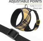PUPTECK Soft Mesh Dog Harness and Leash Set Pet Puppy Cat Comfort Padded Vest No Pull Harnesses, Yellow, M