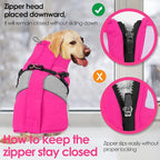 AOFITEE Dog Coat Warm Dog Winter Coat, Waterproof Dogs Jacket with Harness, Dogs Snow Jacket Snowsuit with Zipper & Furry Collar, Reflective Windproof Pet Sweater for Cold Weather, French Bulldog, L