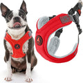 Gooby Escape Free Memory Foam Harness - Red, Small - No Pull Step-in Dog Harness with Four Point Adjustment for Small to Medium Dogs