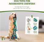 Dog Rope Toy for Large Dogs, 2 Pack Heavy Duty Dog Chew Toys for Aggressive Chewers, Indestructible Dog Toys for Super Chewer, Durable Tug of War Pet Toy for Medium to Large Breed Teeth Cleaning
