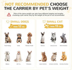 Lekereise Top-Expandable Pet Carrier 18x13x9.5 Inch Southwest Frontier Airline Approved Soft Sided Underseat to 15lbs Travel Carriers for Small Cats Dogs with Locking Safety Zippers Anti-Scratch Mesh