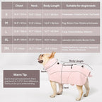 Dog Coat Warm Dog Winter Coat Waterproof Dogs Jacket with Reflective Pet Fleece Vest Zip-Up Cold Weather Coats for Large Dogs Turtleneck Windproof Coats (Pink,Medium)