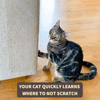 Leo’s Paw Furniture Scratch Protector Couch Cat Scratch Deterrent Guards Anti-Scratch Repellent Mat for Couch Sofa Scratch Training Adhesive Transparent & Discreet 18x12 inch Plastic Shields (8-Pack)
