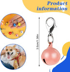 10PCS Extra Loud Cat & Dog Bells, Small Pet Collar Bell Made of Sturdy Metal, Bells for Dog Training to Go Outside, Pet Tracker, Color Pets Bell Gifts Doggy Cat Collar Charms (10 Color)