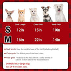 PUPTECK Plaid Dog Shirt, Cute Puppy Cat Polo T-Shirt, Soft Pet Clothes Boy for Small Medium Dogs, Square Red, M