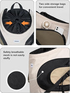 Dog Carriers for Small Dogs,Dog Backpack with 2 Pocket for Travel,Comfortable Dog Front Carrier Suitable for Dogs 8-18 pounds Machine Washable (Beige)