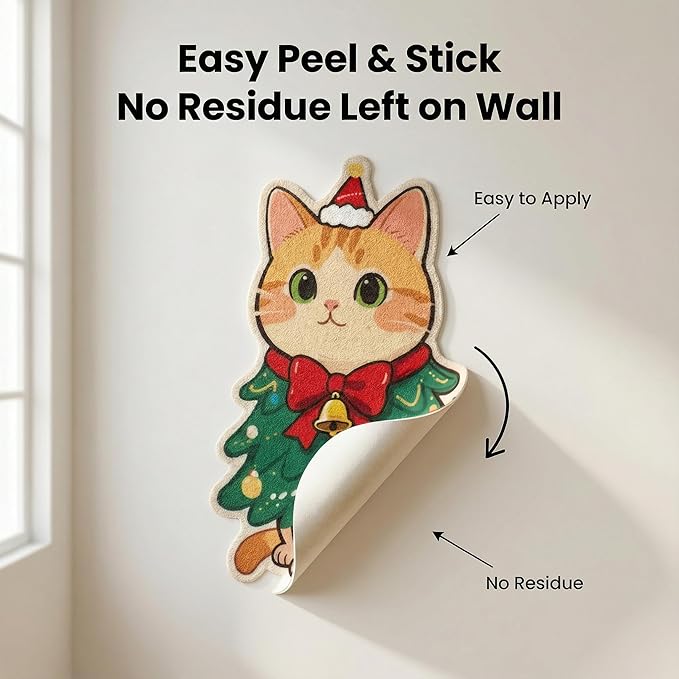 Wall Mounted Cat Scratching Pad with Back Adhesive Self Adhesive Cat Scratcher Board for Wall Door Sofa Floor Extra Large Durable Cat Scratcher Mat Indoor Cats for Cat Lovers