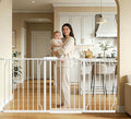 Extra Wide Long Baby Gates 62-67 Inch Stairs Doorways Pet Dog gate Indoor Outdoor Pressure Mount No Drill Walk Through Safety Child Gate