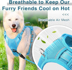 BARKBAY Dog Harness No Pull with ID Tag Pocket - Heavy Duty, Reflective, Easy Control for Small Dogs(Blue,S)