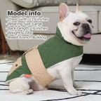 KYEESE Dog Coat Windproof Dog Coats for Small Dogs Waterproof Dogs Jacket with Fleece Lined Soft Pet Sweater for Cold Weather Thick Cat Clothes with Pocket Warm Pet Winter Puffer Coat with Leash Hole