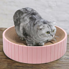 Cardboard Cat Scratcher Round Cat Scratching Board Cardboard Bowl Nest Pet Scratch Scratching Pad Lounge Bed Corrugated Paper Design for Clawing and Resting