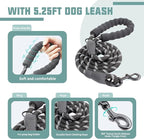AUROTH Dog Harness and Leash Set, Soft Padded Service Dog Vest with 5.25FT Dog Leash, No Choke, Easy On Pet Vest, Adjustable Reflective No Pull Dog Harness Small Sized Dog, Easy Walking and Training
