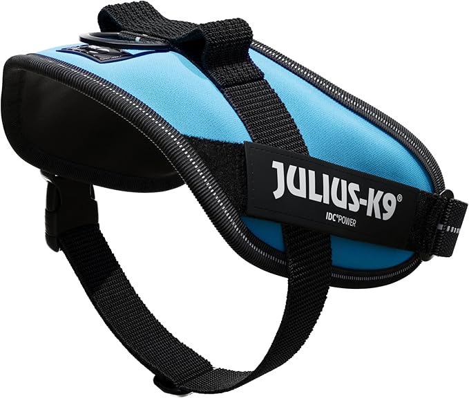 Julius-K9, 16IDC-AM-M, IDC Powerharness, Dog Harness, Size: Mini, Aquamarine