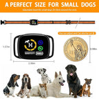 Humane Bark Collar for Small Medium Dogs, No Shock Anti Barking Collar with Smart Chip, 3 Training Modes (Beep & Vibration), IP67 Waterproof Rechargeable Stop Barking Device, 8-65 lbs