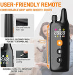 Dog Training Shock Collar 4000FT Dog Bark Collar with Remote IP67 Waterproof 4 Training Modes Beep Vibration Shock Light Mode Magnetic Charger Electric Dogs Collar 8-25 inches Single Shock Dull Black