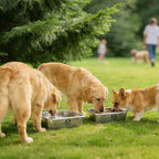 2 Pcs Stainless Steel Dog Bowls for Large Dogs, High Capacity Metal Dog Food Bowls, Food and Water Bowl for Large, X-Large, and Big Dogs 1.25 Gallons