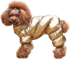 AOFITEE Dog Coat, Warm Dog Jacket, Fullbody Winter Coat Snowsuit for Dogs, Waterproof Puppy Puffer Jacket Snow Coats with Legs, Pet Fleece Vest, Cold Weather Coats for Small Dogs, Medium