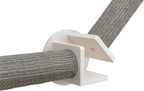 Trixie Cat Wall Furniture Set 4 - Cat Wall Scratcher, Climbing Shelves - 2 Sisal Rope Scratching Posts - Elevated Shelf - Gray/White
