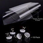 In hand Cat Scratch Furniture, 2PCS Clear Premium Heavy Duty Flexible Vinyl Protector Dog Cat Claw Guards with Pins No Adhesive, Stops Scratching Pets Furniture Protector