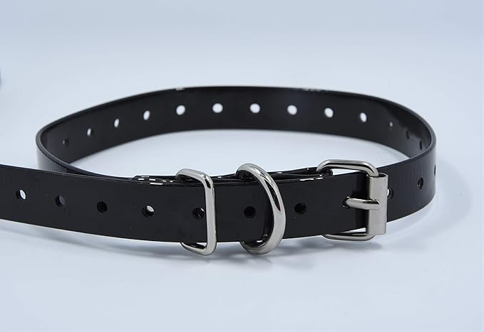 Universal 27 ½” X ¾” Replacement Band Strap for Dog Training Collar - Adjustable Waterproof TPU for Remote E-Collar, Static/Vibration Shock Trainer
