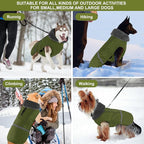 Doglay Dog Coat, Waterproof Dog Jacket Pet Winter Coat for Cold Weather with Thicken Furry Collar, Reflective Puppy Winter Jacket Warm Fleece Lining for Small Medium Large Pets