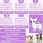 Fleece Dog Pajamas Winter Warm Dog Sweater for Small Dogs Thermal Soft Puppy Pjs Coat Stretchy Jumpsuit Doggie Pet Clothes Outfits Cat Apparel (Purple, Large)
