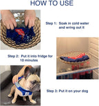 iChoue 3pcs French Bulldog Summer Cooling Shirt for Dogs UV Sun Protection Vest Sleeveless Breathable Tank Top English Pug Black Blue Red Grey - Large