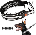 Mayerzon Martingale No Pull Dog Collar, Reflective Walking Collar for Large Medium Dogs Pitbull Belgian Malinois Doberman that Pull, Anti Pull Dog Collar (Black, X-Large,3mm,18"-26" Neck)