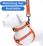 Pawtitas Solid Step-in Dog Harness – Adjustable No-Pull Vest for Puppies to Seniors, Safe & Comfortable S Orange
