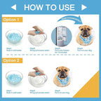 KYEESE 2Pack Dog Cooling Bandana, Breathable Cooling Bandanas for Small Medium Large Dogs, Neck Cooler Wraps for Summer Walking Outdoor, Polar Bear+Ice