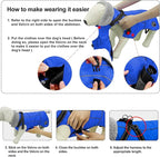 Doglay Dog Coat with Harness, Reflective Warm Dog Jacket Waterproof Puppy Winter Coat for Cold Weather, Adjustable Fleece Jacket for Small Medium Large Dogs