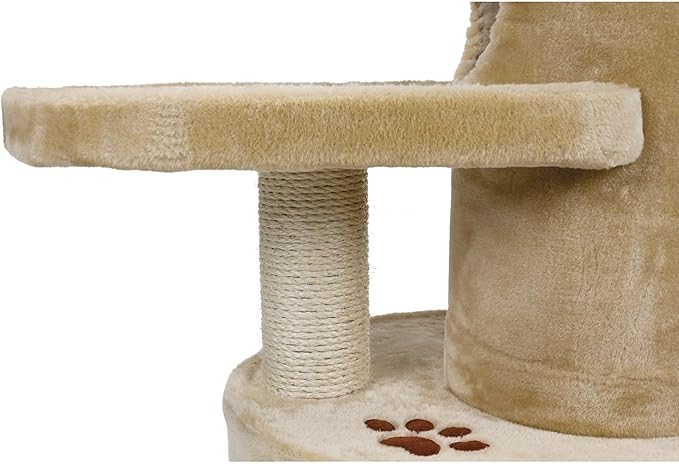 TRIXIE Pet Products Oviedo Cat Tree (Beige) Large (11 x 19 x 41 in.)