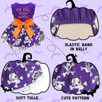 Dog Halloween Costumes Dog Dress Halloween Costumes for Dogs Funny Puppy Dress with Bow for Small Medium Large Dogs Pumpkin Witch Bat Pet Costume Halloween