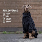 Canada Pooch Thermal Dog Snow Jacket with Full Body Coverage - Water-Resistant, Easy On Dog Outdoor Onesie - Black/Size 18