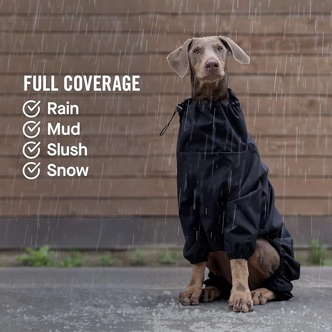 Canada Pooch Thermal Dog Snow Jacket with Full Body Coverage - Water-Resistant, Easy On Dog Outdoor Onesie - Black/Size 18