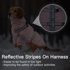 XXX-Large Dog Coat with Reflective Harness 2 in 1 for Dog Walking | Winter Turtleneck Windproof Coat for Large Dogs,Snowsuit with Sleeves Protect Joints,Cold-Weather Clothing(Light Pink)