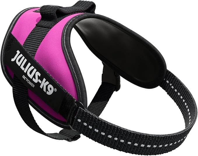 Julius-K9, 16IDC-DPN-M, IDC Powerharness, Dog Harness, Size: Mini, Dark Pink
